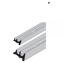 Uszczelka klinowa wewnętrzna do wypełnienia 26 mm (z wyjątkiem szkła naturalnego), profile NF / WF, HG 019