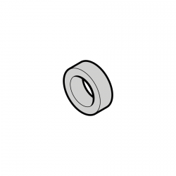 Pierścień dystanowy i zabezpieczający do trzpienia mocującego linę, 2 sztuki