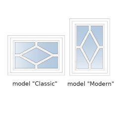 Przeszklenie do modelu „Classic” lub &quot;Modern&quot; - do wyboru, typ 2
