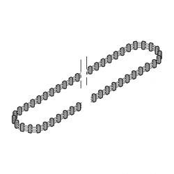 Pas zębaty bez złącza, do prowadnicy FS 50-K, krótkiej