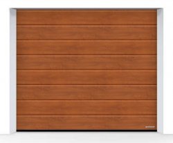 Brama LPU 42 2750 x 2250 mm, Przetłoczenia M, Decograin, Golden Oak + prowadzenie Z