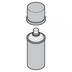 Farba w aerozolu 400 ml – RAL 7016, antracytowy