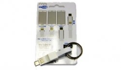  3w1: USB-C, złącze Lightning Apple, micro USB   