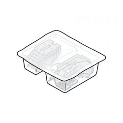 Elementy montażowe do płyty bramy EcoStar, od numeru seryjnego 07121