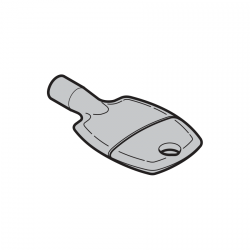 Klucz do pokrywy 7 mm, 3-kątny