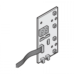 Płytka obwodu drukowanego wyświetlacza sterowania A / B 445, A / B 460 i B 460 FU-K