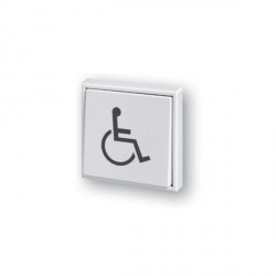Bezprzewodowy sterownik wewnętrzny z napisem &quot;wózek inwalidzki&quot;