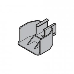 Odbój do zapadki obrotowej do bram N 80, F 80, EcoStar, bram z drzwiami przejściowymi