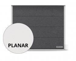 Brama RenoMatic 3000 x 3000 mm, Przetłoczenia L, Planar, kolor CH 703 Matt deluxe antracytowy z efektem metalicznym + prowadzenie N