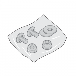 Worek z podstawowymi akcesoriami do bram IsoMatic