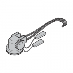 Awaryjny napęd ręczny z przekładnią łańcuchową i łańcuchem o długości 4000 mm, do napędów S23-Box i K09