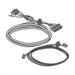 Przewód przyłączeniowy silnika i przewód systemowy do napędów S / DD / K, zestaw 1, bramy rolowane, kraty rolowane, długość 15500 mm