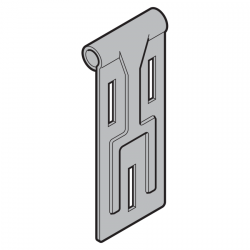 Obejma rolki górna, prowadzenie typu L, LD, lewa, prawa