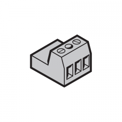 Listwa wtykowa do sterowania i silnika, seria 400, X 91 2-stykowa