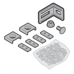 Zestaw dodatkowy do montażu i zawieszenia elementów