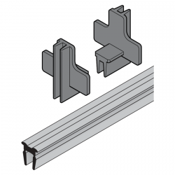 Uszczelka przylgowa dolna, drzwi 1-skrzydłowe, profil typu 1, 2, 3, sprzedaż na metry