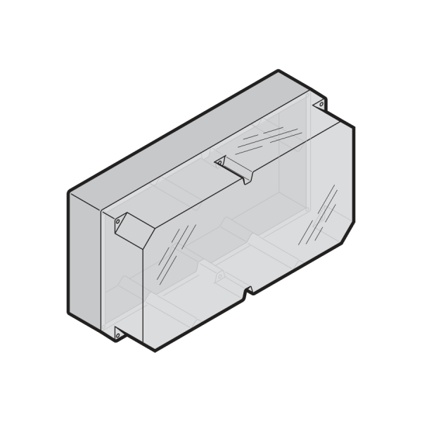 Dodatkowa zewnętrzna obudowa do przemysłowego sterowania przeznaczona do obszarów mokrych, stopień ochrony IP66, dla sterowań 445 / 460 / 460 FU-K z DT 04