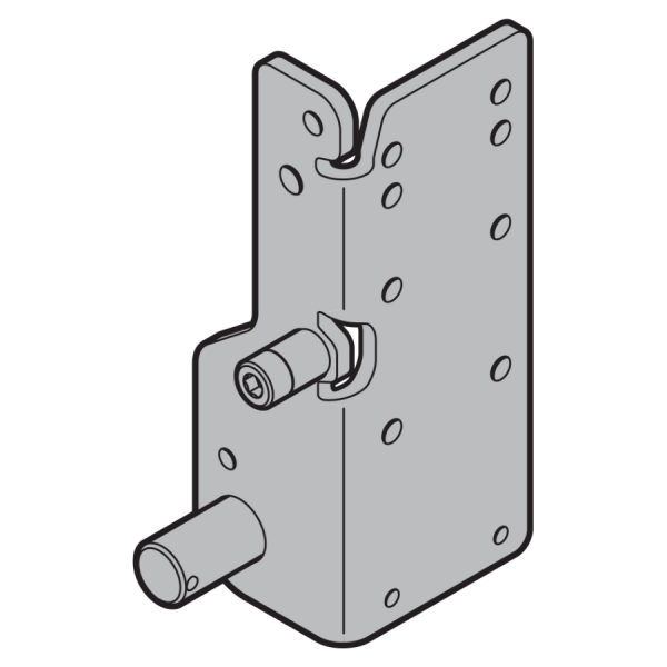 Część nakładana AS001, grubość konstrukcji 42, prowadzenie typu N, H, V, lewa, ocynkowana