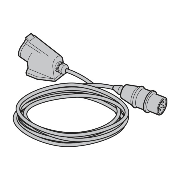 Przedłużacz CEE-16A 230 V, długość 4000 mm