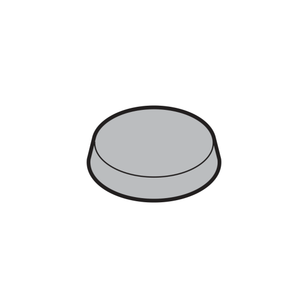 Zaślepka płaska 12/9 × 5 mm do poz. 3.3, RAL 9011