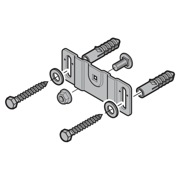 Zestaw: wspornik ścienny + płyta adaptacyjna