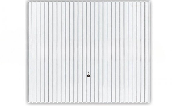 Brama uchylna Pearl N 80, 2500 x 2125, Pearlgrain, kolor biały RAL 9016