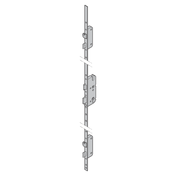 Zamek S5 z ręcznym ryglowaniem wielopunktowym, RAM: od ≥ 1910 mm do < 2062 mm, prawy / lewy