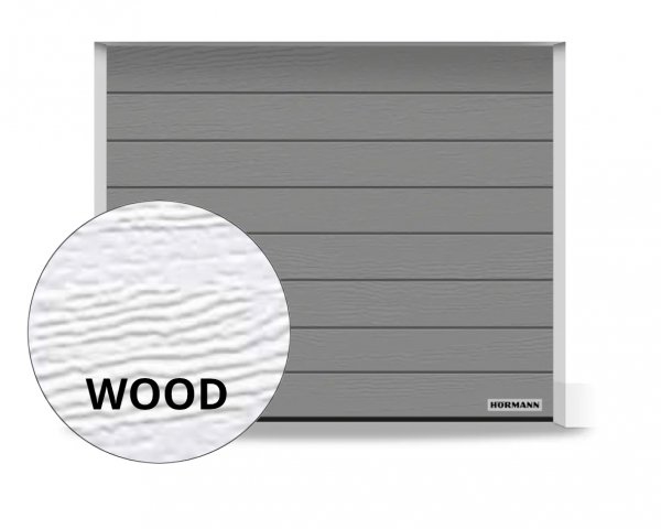 Brama RenoMatic 2500 x 2500 mm, Przetłoczenia M, Woodgrain, kolor RAL 9007 szare aluminium + prowadzenie Z