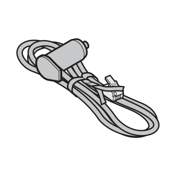 Czujnik optyczny / nadajnik SKS, masa zalewowa: szara, przewód przyłączeniowy: czarny, długość przewodu 1500 mm