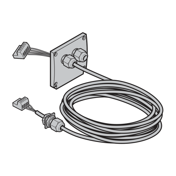 Przewód podłączeniowy silnika 4 × 1,0 mm², długość 10000 mm (nieodpowiedni do FU)