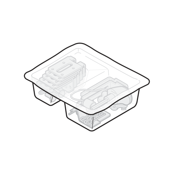 Elementy montażowe do płyty bramy EcoStar, od numeru seryjnego 07121