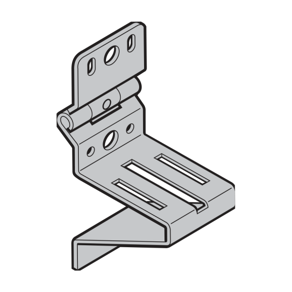Wspornik rolki typ 6, RB006, do drzwi przejściowych bez wystającego progu, szerokość bramy od 5510 mm, stal nierdzewna