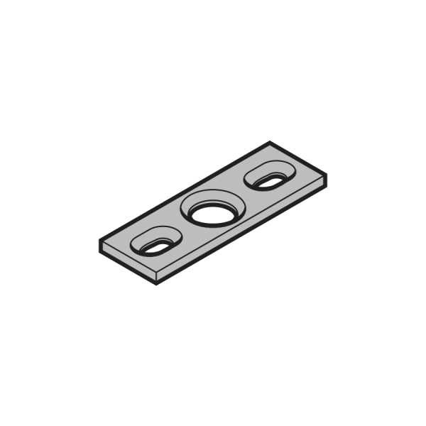 Blacha zaczepowa, 62 × 20 × 3 mm