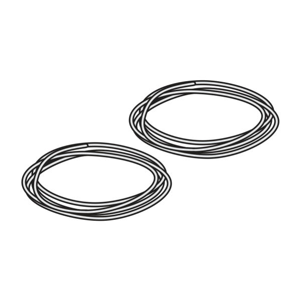 Zestaw przewodów odpowietrzających, 2 × 500 mm