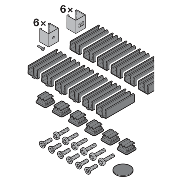 Akcesoria do wymiany kraty świetlnej