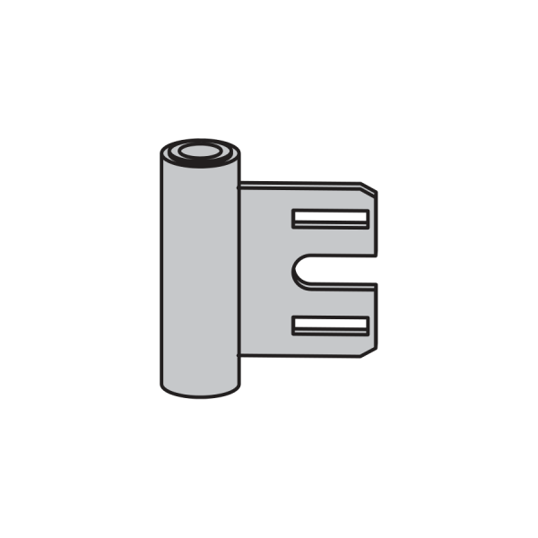 Dolny element zawiasu V8000 WF, ocynkowany