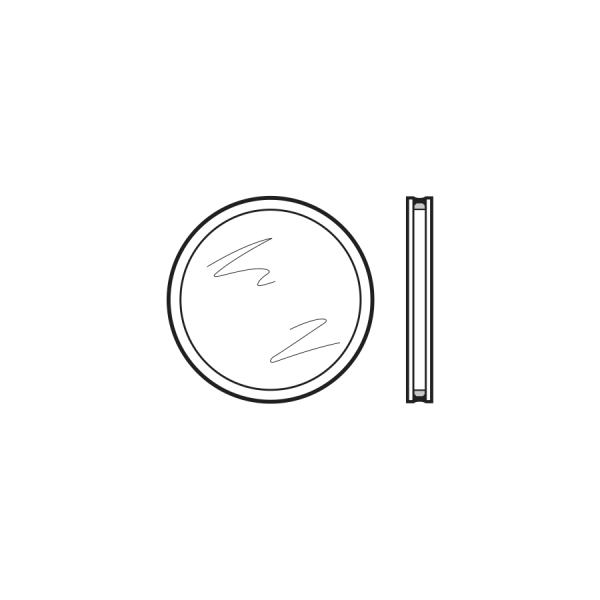 Podwójna szyba z tworzywa sztucznego do wzoru 469, przezroczysta, przezroczysta