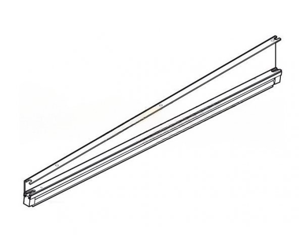 Ukośny profil przypodłogowy do bram rolowanych, różnica wysokości powyżej 525 mm