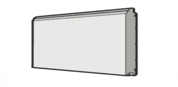 Panel górny bramy IsoMatic 42mm, przetłoczenie L
