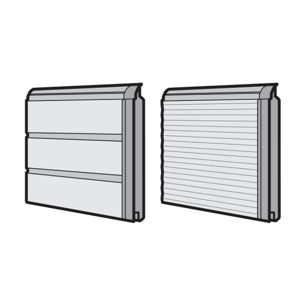 Segment drzwi przejściowych, ocieplany, 375, przetłoczenia S, Stucco