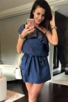 SUKIENKA CIEMNY JEANS 41007-1