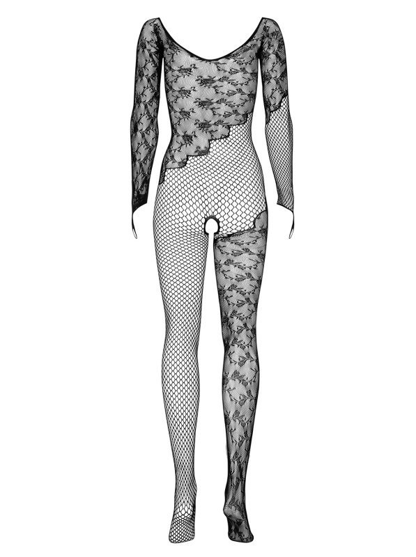 OBSESSIVE F210 BODYSTOCKING CZARNE WZORZYSTE 50005-3