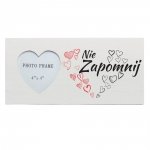 DREWNIANA RAMKA NA ZDJĘCIE Z NAPISEM NIE ZAPOMNIJ
