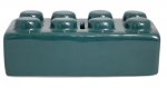 SKARBONKA CERAMICZNA KLOCEK ZIELONY DUŻY 16x8x6 cm