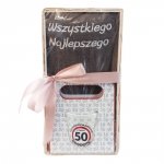 Zestaw prezentowy na 50 urodziny Wszystkiego najlepszego z okazji 50 urodzin