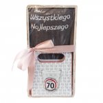 Zestaw prezentowy na 70 urodziny Wszystkiego najlepszego z okazji 70 urodzin