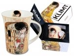 Kubek - Gustav Klimt. The Kiss (kremowe tło)  350ml