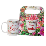 Kubek ceramiczny w ozdobnym opakowaniu z napisem Kubek Babci