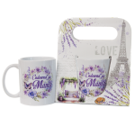 Kubek ceramiczny z napisem Cudowna Mama w ozdobnym opakowaniu 