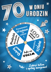 Karnet W Dniu 70 Urodzin